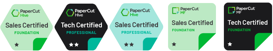 Gecertificeerd partner voor PaperCut Hive en MF